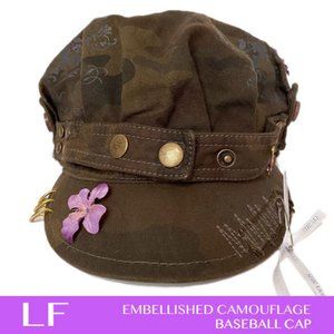 LF Embellished Camouflage Baseball Cap